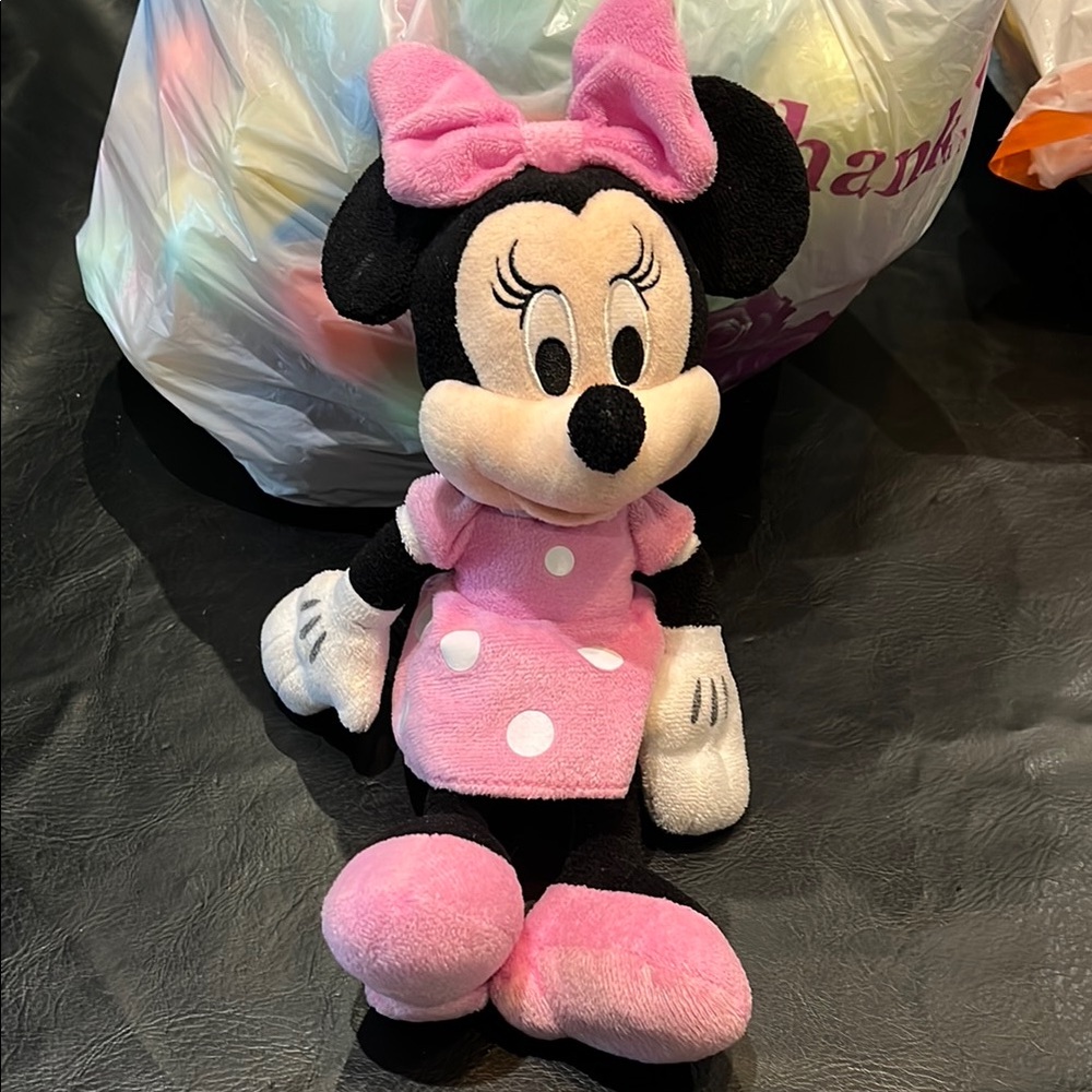Disney Minnie Mouse Plush Toy - Pink and Black